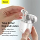 Беспроводные Bluetooth наушники Baseus Encok TWS W06 с функцией беспроводной зарядки Qi Белый - изображение 3