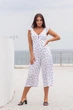 Летний комбинезон кюлоты Moskara белый в горошек 46-48 - изображение 1