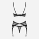 Эротический комплект женский Obsessive Astralya set S/M Черный (5901688231876) - изображение 3