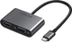 Кабель Ugreen CM162 Type-C M - HDMI+VGA Adapter with PD Silver (UGR-50505) - зображення 1