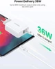 Мережевий зарядний пристрій Ugreen CD170 36 W USB + Type-C Charger White (UGR-60468) - зображення 3