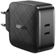 Ładowarka sieciowa Ugreen CD216 66W 2xType-C Ładowarka PD Czarna (UGR-70867) - obraz 1