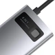 USB хаб HUB BASEUS Type-C Series 4-in-1 Multifunctional Docking Station (2USB, HDMI, Type-C, 100W). Gray - изображение 6