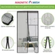 Дверна антимоскітна сітка Magnetic Mesh на магнітах 210х100 см Фіолетова HMD 429-42715303 - зображення 3