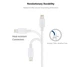 Кабель для iPhone Lightning to USB кабель зарядки для iPad iPhone iPod іOS 1m PWE-04 - изображение 2