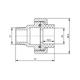 Сгон "Американка" PPR Blue Ocean 25х3/4" НР - изображение 2