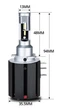 Автомобильные светодиодные лампы с цоколем H15 V series 12 pcs 48W 5600Lm 11-30V Avtoexpect (35615) - изображение 4