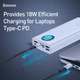 УМБ Baseus Amblight 30000mAh 33W с технологией QC3.0+PD3.0 Белый - изображение 13