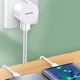 Сетевое зарядное устройство Usams US-CC080 T20 Dual USB Round Travel Charger Белый (34486) - изображение 3