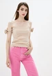 Женская блузка Подіум Santana 21368-BEIGE S Бежевый - изображение 1