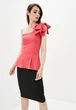 Женский костюм блуза с бантиком + юбка миди Подіум Bow 27928-PINK L Малиновый - изображение 1