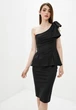 Женский костюм блуза с бантиком + юбка миди Подіум Bow 27928-BLACK L Черный - изображение 1