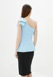 Женский костюм блуза с бантиком + юбка миди Подіум Bow 27928-LIGHT/BLUE XS Голубой - изображение 3