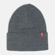 Шапка Levi's Slouchy Red Tab Beanie 223878-11-55 One Size Regular Grey (7613325366800) - изображение 1