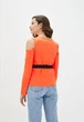 Жіноча блузка Подіум Maiza 21261-ORANGE S Помаранчевий - зображення 3