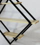 Полка в стиле лофт LevLoft 100x15x100 см натуральный цельноламельных бук - зображення 2
