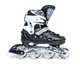 Роликовые коньки детские раздвижные Scale Sports BLACK LF 905 Черные с белым размер 29-33 передние колеса СВЕТЯТСЯ - изображение 3