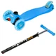 Самокат детский трехколесный MAXI Scale Scooter BLUE Синий Светящиеся колеса Съемный руль от 3 до 7 - изображение 6