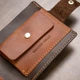 Кожаное мужское портмоне GRANDE PELLE 11,5х9х1 см (acs0018622) - изображение 8