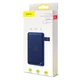 УМБ Baseus S10 1in2 Bracket 10000mAh 18W QC3.0 PD с Беспроводной зарядкой Qi 10W Синий - изображение 10
