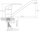 Смеситель-кран кухонный TAU SD-1B243C - изображение 7