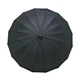 Парасоля тростина 16 спиць чорна KRAGO Black Wooden - зображення 2