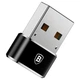 ​Переходник адаптер Baseus OTG 5А Type-C to USB A CAAOTG-A01 black - изображение 3