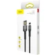 Кабель Baseus Cafule Special Edition Cable USB to Lightning 1.5A 2m CALKLF-HG1 Black-Grey - зображення 2