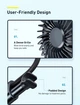 Вентилятор Baseus в салон автомобіля Blustery car two-headed vehicle fan - зображення 10