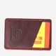 Картхолдер кожаный Grande Pelle leather-11504 Бордовый - изображение 3