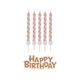 Свічки для торта Happy Birthday рожеве золото 16шт/уп 13138 - изображение 2
