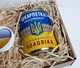 Подарочный набор на День Козацтва "Настоящий" (консервированные носки и значок) - Подарок на День Защитника - изображение 2