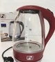 Электрический дисковый стеклянный чайник Promotec PM-810 электрический чайник красный/бордовый - изображение 6
