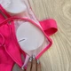 Женский раздельный купальник бразильское бикини в рубчик Beauty Boom неоновый розовый размер S - изображение 3