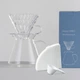 Набір HARIO V60 GLASS графін 600 мл скляний пуровер 02 мірна ложка 40 фільтрів (S-VGBK-02-T) - зображення 3