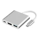 Док-станция Noname переходник USB Type-C to HDMI Adapter для Apple MacBook серебристый - изображение 1