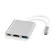 Док-станция Noname переходник USB Type-C to HDMI Adapter для Apple MacBook серебристый - изображение 2