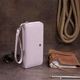 Женский кошелек-клатч вместительный кожаный ST Leather Accessories 19278 Лиловый - изображение 5