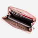 Женский кошелек-клатч вместительный кожаный ST Leather Accessories 19279 Розовый - изображение 3