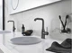 Смеситель для раковины высокий Grohe Essence M-Size (цвет - тёмный графит, матовый), с донным клапаном (32628AL1) - изображение 3