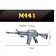 Детское игрушечное оружие Автомат стреляет пульками M44-1 в пакете 74*23см - изображение 2