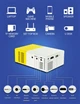 Проектор портативний домашній міні кінотеатр мультимедійний Full HD Led Projector YG300 з динаміком - зображення 7