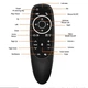 Пульт Air mouse G10S PRO Гіроскопічна аеромиш пульт з голосовим керуванням та підсвічуванням - зображення 2