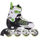 Роликовые коньки раздвижные Zelart Roller Extreme My Go 2916 размер 29-32 White-Black-Green - изображение 5