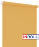 Ролета тканевая INROLL Есо-Mini 90х185 см Camila Горчичный A631 - изображение 3