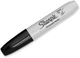 Маркер перманентный Sharpie Permanent Markers, Chisel Tip Черный (‎‎38201-1) - изображение 1