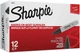 Маркеры перманентные Sharpie Permanent Markers, Chisel Tip Черный 12 шт. (‎‎38201) - изображение 5