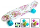 Скейтборд Пенни борд Penny Board 22" FLOWERS Цветы розы Светящиеся колеса - изображение 2