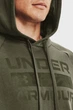Мужское зеленое худи UA RIVAL FLC SIGNATURE HD Under Armour XL 1366363-390 - изображение 4