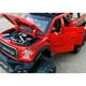 Машинка джип Ford Raptor металевий позашляховик колекційний з мотоциклом 21 см Червоний (5554791) - зображення 8